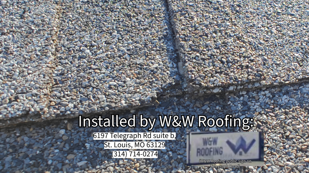 Roofing Install by W&W Roofing, WW Roofing STL, Saint Louis, Oakville, Missouri