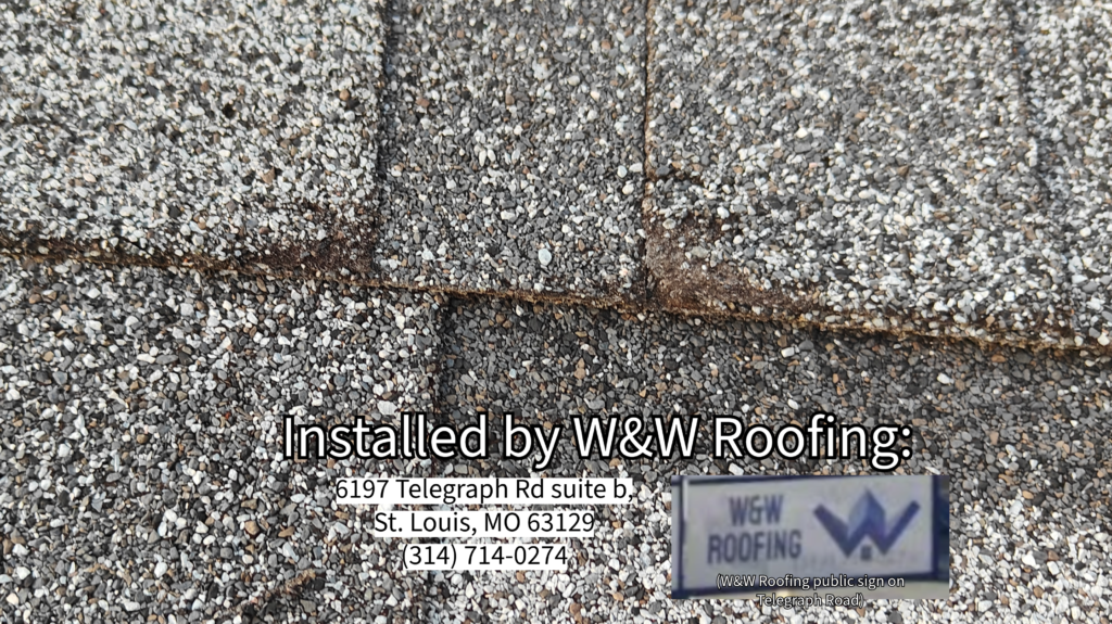 Shingle Condition After New Roof Installed By W&W Roofing Oakville, MO, STL, WW ROOFING, Oakville, Saint Louis 63129