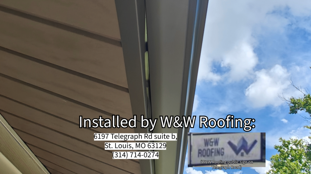 W&W Roofing, W&W Roofing Saint Louis, WW Roofing, Oakville Missouri, STL, Gutters