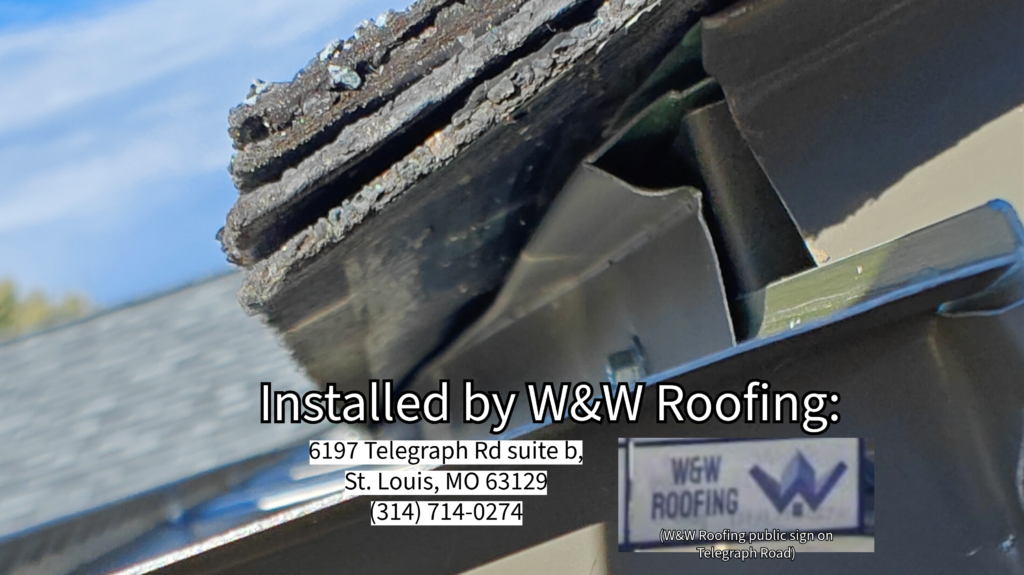 Drip Edge Installed by W&W Roofing In Oakville Missouri, W&W Roofing, WW Roofing, STL, Oakville, Missouri